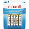 Maxell AAA Alkaline Battery, 10 PK 723810 - LR0310BP